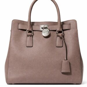 Michael Kors Taupe Hamilton Bag